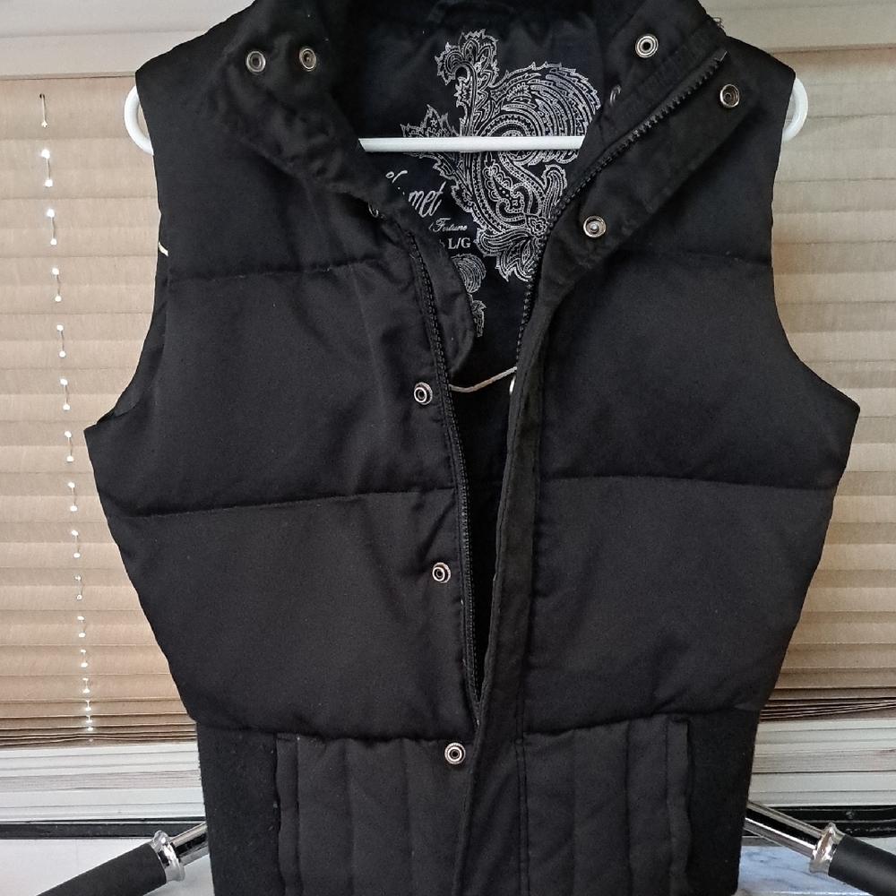 Kismet Black Quilted Vest